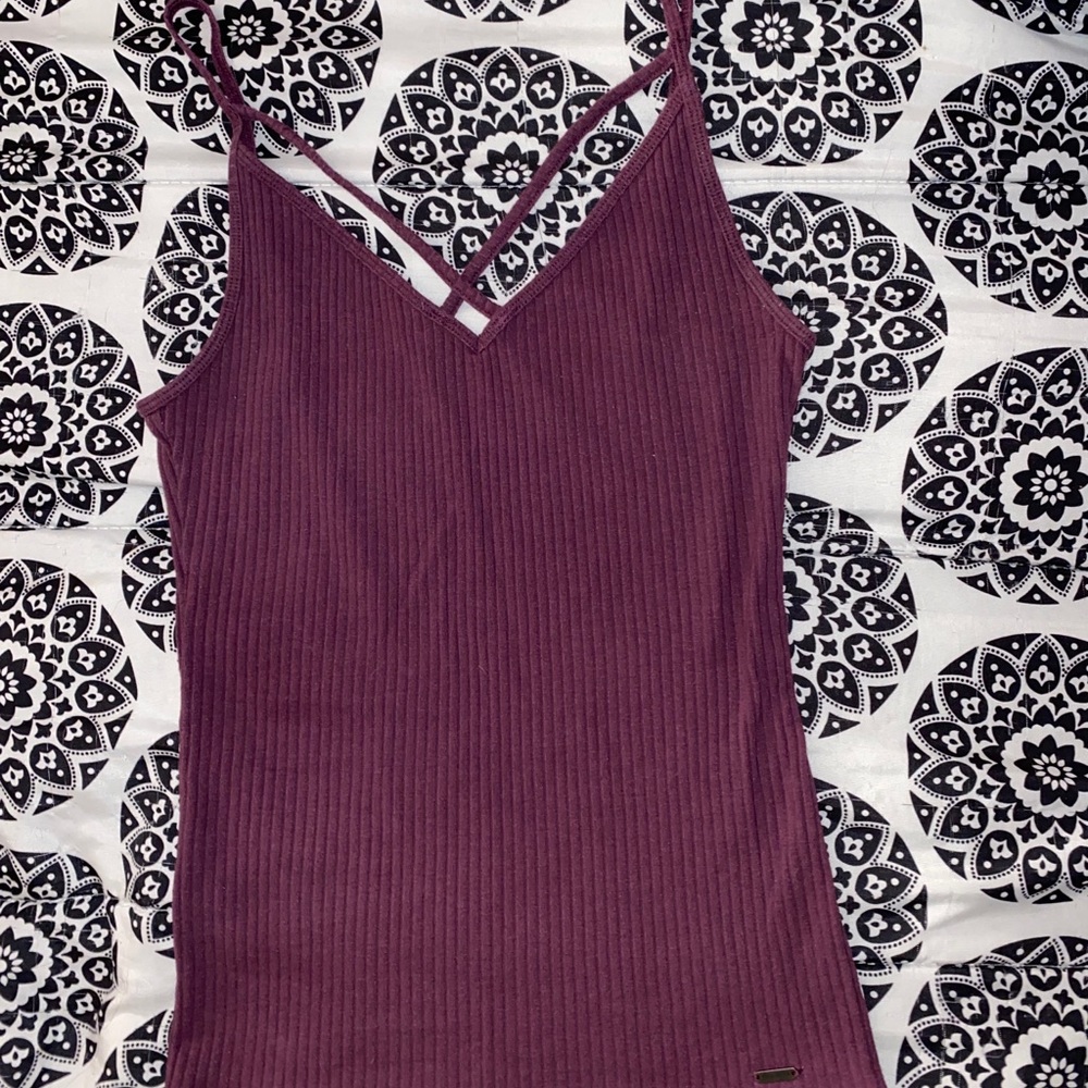 Hollister Purple Criss Cross Tank